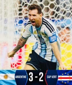 L&rsquo;Argentine remporte 3-2 contre le Cap-Vert et se qualifie pour les 8èmes de finale de la Coupe du Monde
