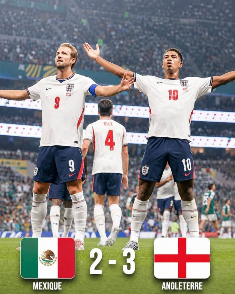 L&rsquo;Angleterre s&rsquo;impose 3-2 face au Mexique et se qualifie pour les quarts de finale de la Coupe du Monde !